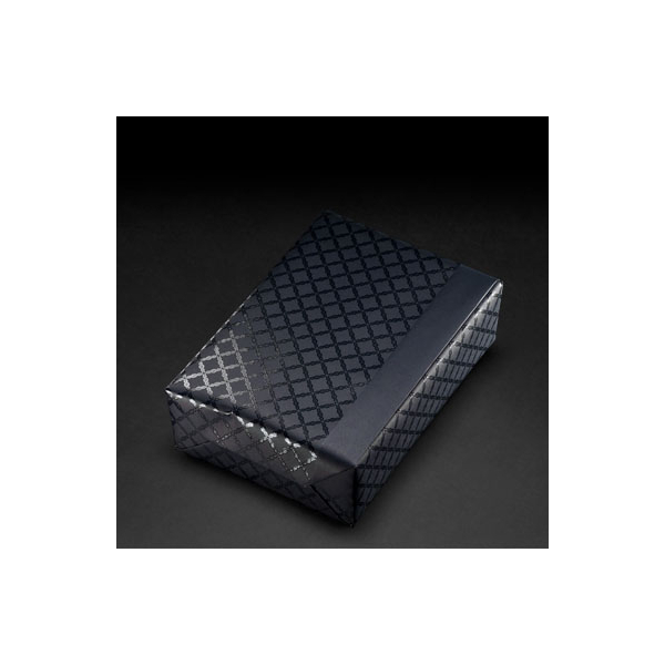 Geschenkpapier Design 80108, Raute UV-Lack dunkelblau