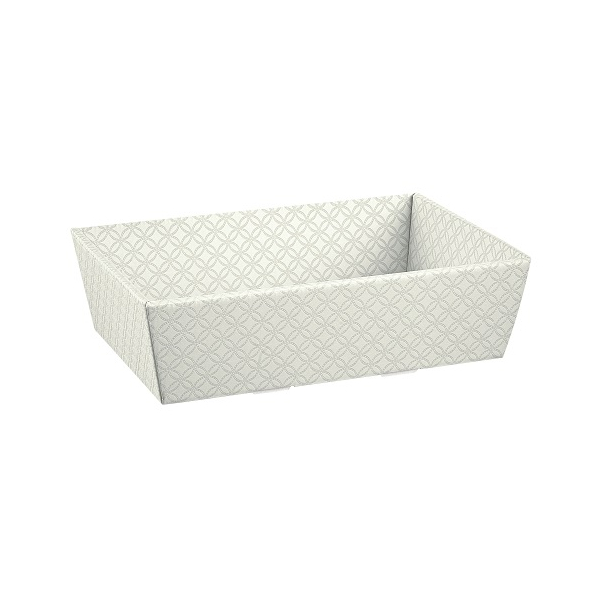 Präsentkorb Raute Prägung grau 170x170x80mm,...