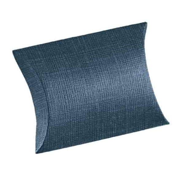 Kissenschachtel, Leinen blau, 170x130x40mm, VEs 50 / 200