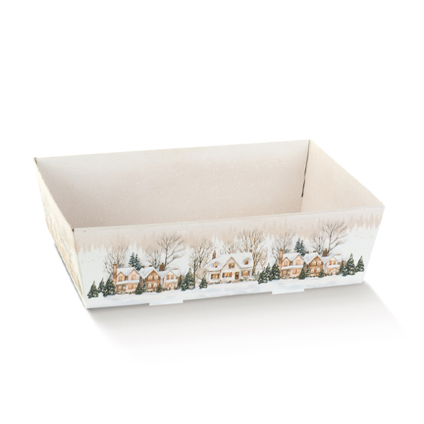 Präsentkorb Weihnachtsdorf 290x210x90mm, VEs 15 / 30