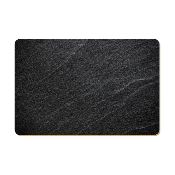 Präsent Unterlagen aus Grau- oder Wellpappe, VE 50 Stück schiefer-natur RECHTECK 18x13cm