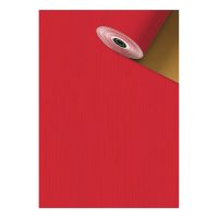Geschenkpapier Uni Duplo rot dunkel Design 920112