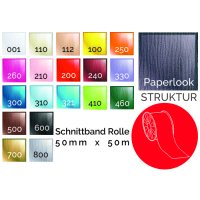 Schnittband PAPERLOOK, 50mm x 50m