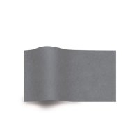 Seidenpapier, 50x75cm, hochwertig, uni farbig, 240 Blatt grau