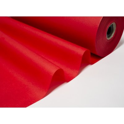 Seidenpapier farbig 75cm Breite, naßfest, durchgefärbt, VE 1 Rolle rot