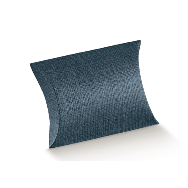 Kissenschachtel, Leinen blau, 240x150x60mm, VEs 50 / 200