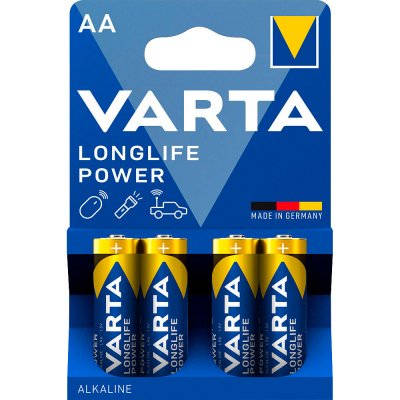 VARTA Long Life Power, Mignon AA Batterie 4er Pack,