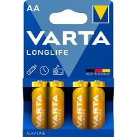 VARTA Long Life, Mignon AA Batterie 4er Pack,