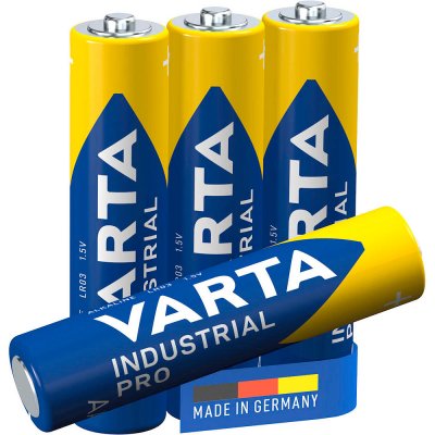 VARTA INDUSTRIAL, Mignon AAA Batterie 4er Pack,