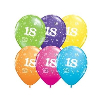 Latexballon "18", Ø 27cm