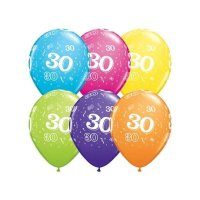 Latexballon "30", Ø 27cm