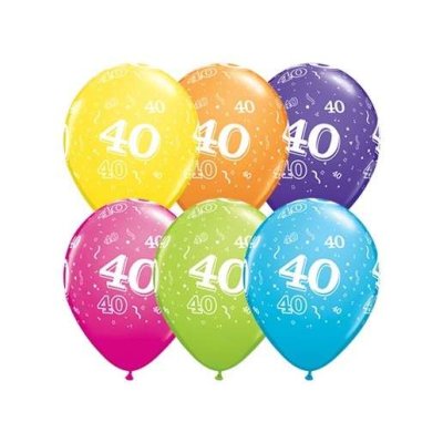 Latexballon "40", Ø 27cm