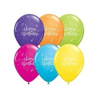 Latexballon "Happy Birthday Stars", Ø 27cm