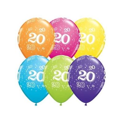 Latexballon "20", Ø 27cm