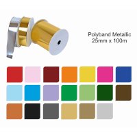 Polyband Metallic Glanz 25mm x 100m