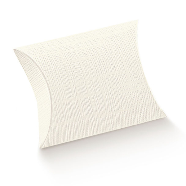 Kissenschachtel, Leinen weiß, 110x120x35mm, VEs 50...