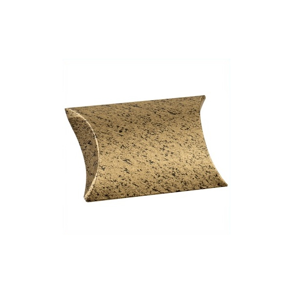 Kissenschachtel, Marmor gold-schwarz, 170x130x40mm, VEs 50 / 200