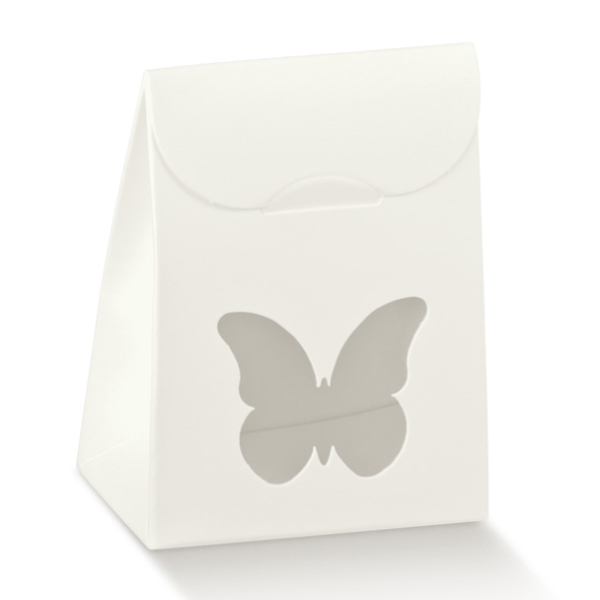 Schachteltasche mit Fenster Schmetterlingsform,...