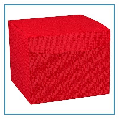 Präsentkarton - SEGRETO, Leinen rot, 30x30x24cm