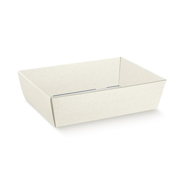 Präsentkorb Kreise weiß 290x210x90mm, VEs 15 / 30