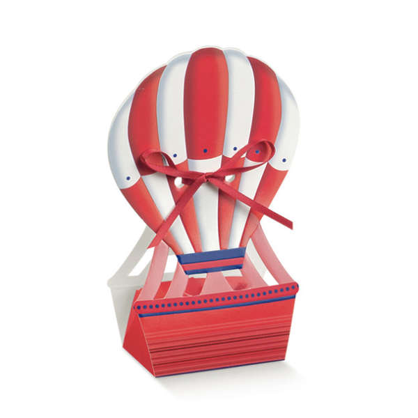 Schachtel Rot Ballon 60mm x40mm x145mm, VEs 50 / 200