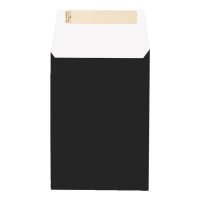 Geschenkbeutel 12x22+6 Uni Colour schwarz FSC