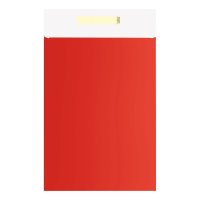 Geschenkbeutel 22x5x30+6 Uni Colour rot FSC