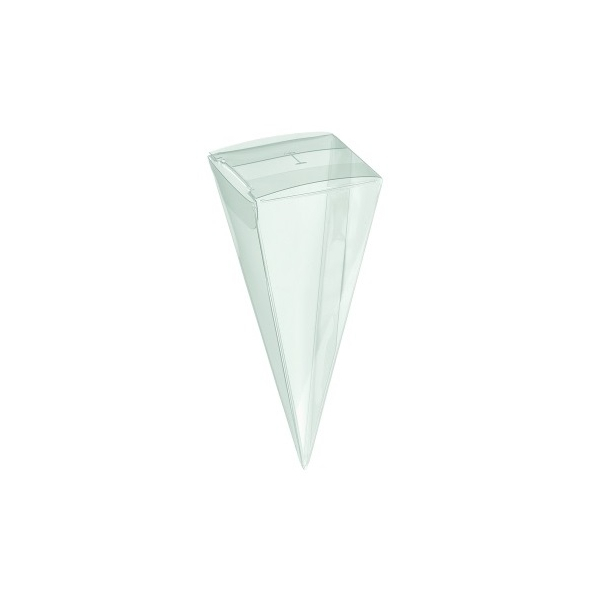 Zuckertüte mit Loch 115mm transparent, VEs 50 / 200