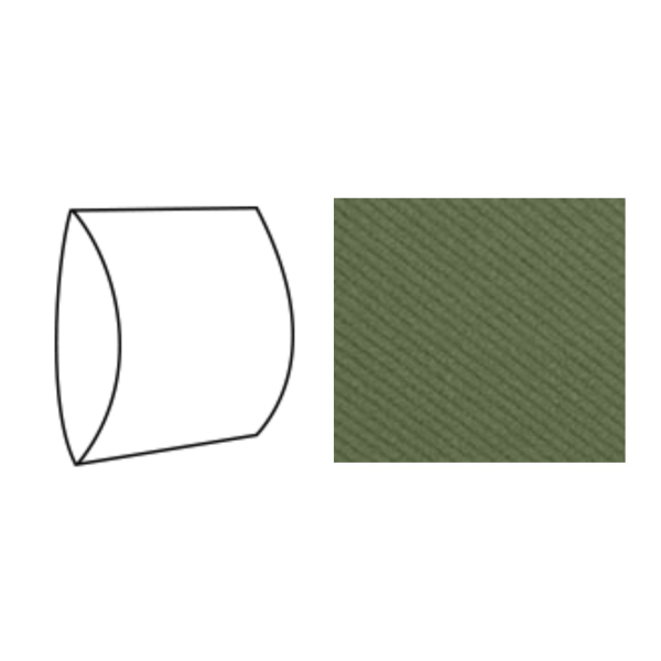 Kissenschachtel, Streifen grün 400x130x35mm, VEs 50...